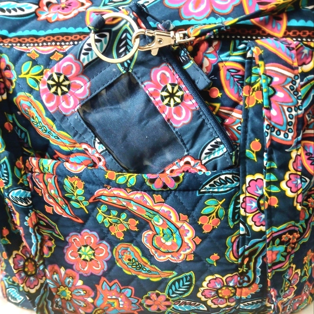 VGC Vera Bradley Large Tote Bag with card case